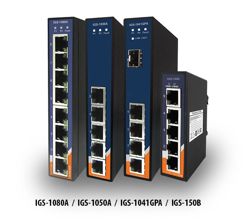 IGS-Serie – 4/5/8-Port Gigabit Ethernet Switche
