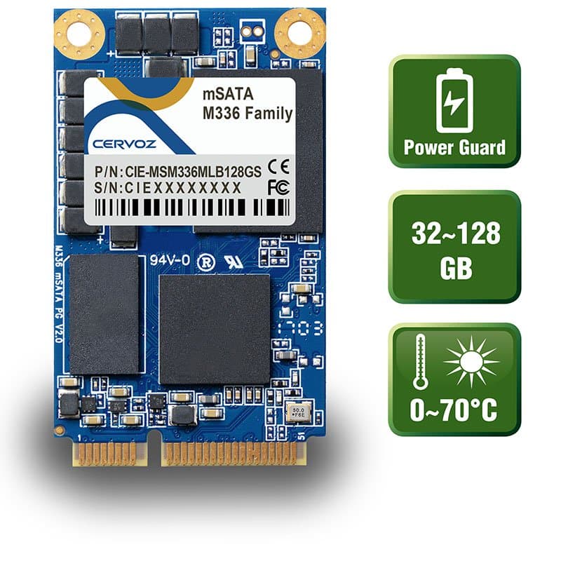 M336 series – mSATA SSD with power guard
