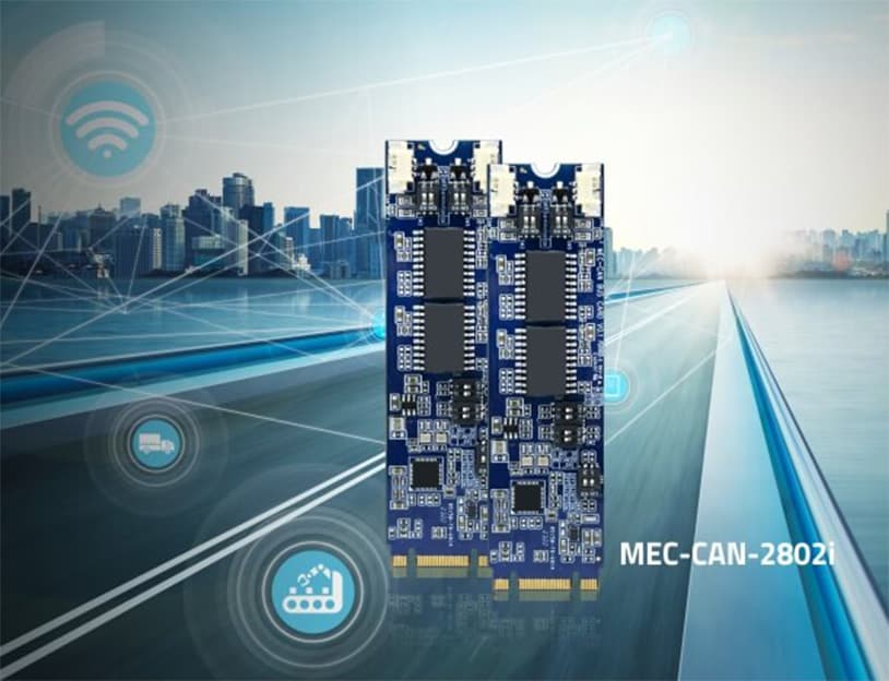 MEC-CAN-2802i - Dual CAN bus expansion module for embedded systems