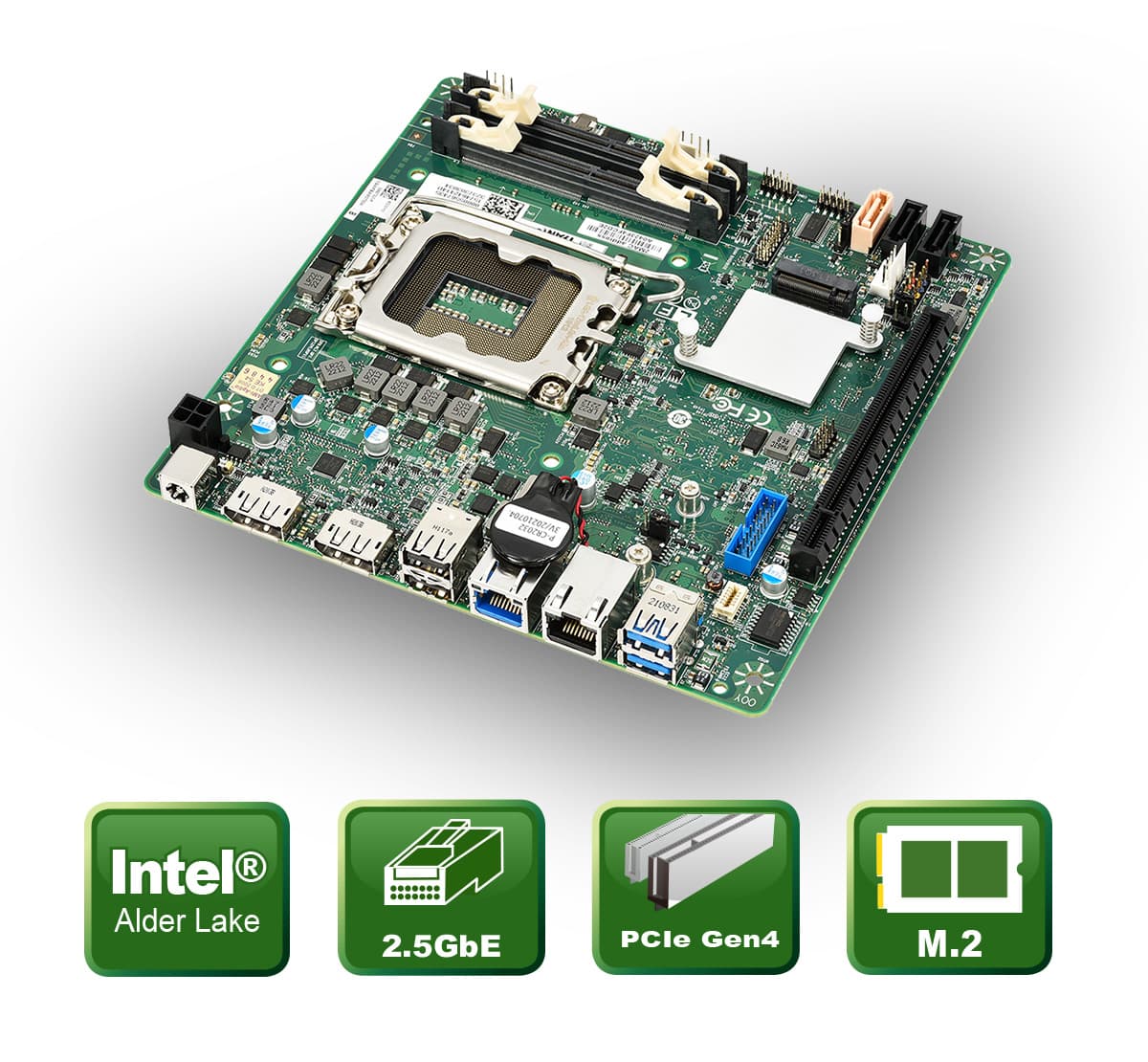 Powerful Mini-ITX board with dual display function