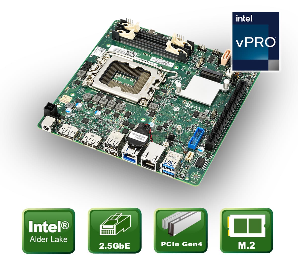 Mini-ITX board with Intel ® Q670 chipset