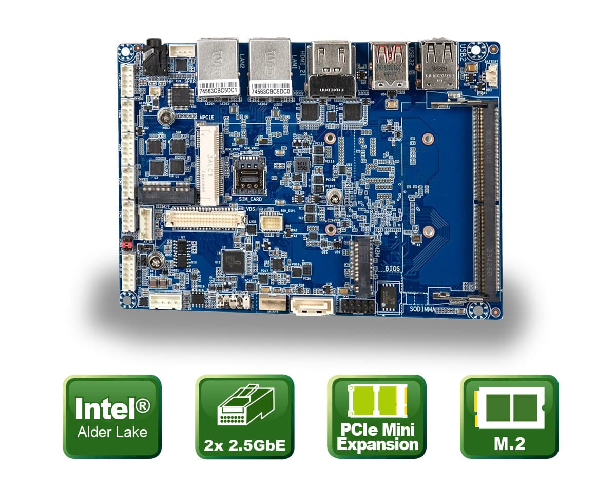 Industrial 3.5” mainboard with Alder Lake N97 processor